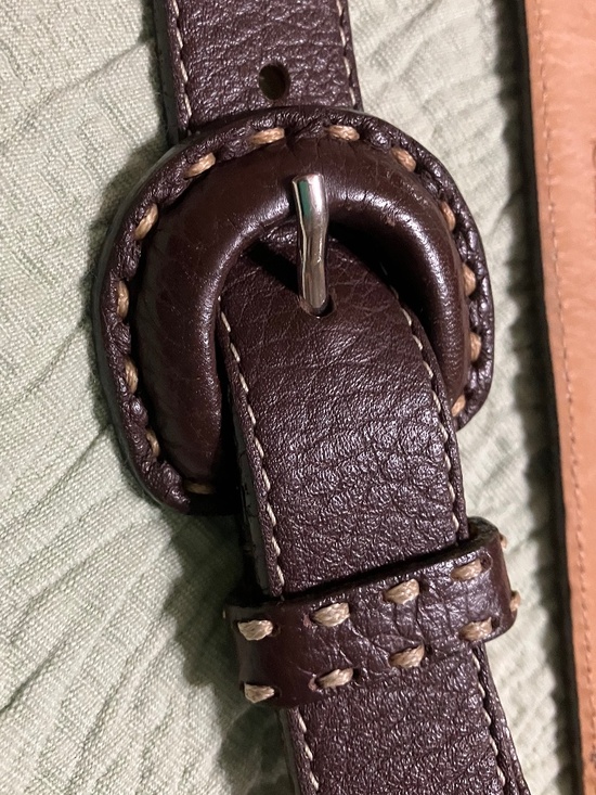 ?? SERENO ITALIAN LEATHER BELT ?? BROWN, SIZE SMALL, BOHO, WESTERN, COWGIRL main image 6